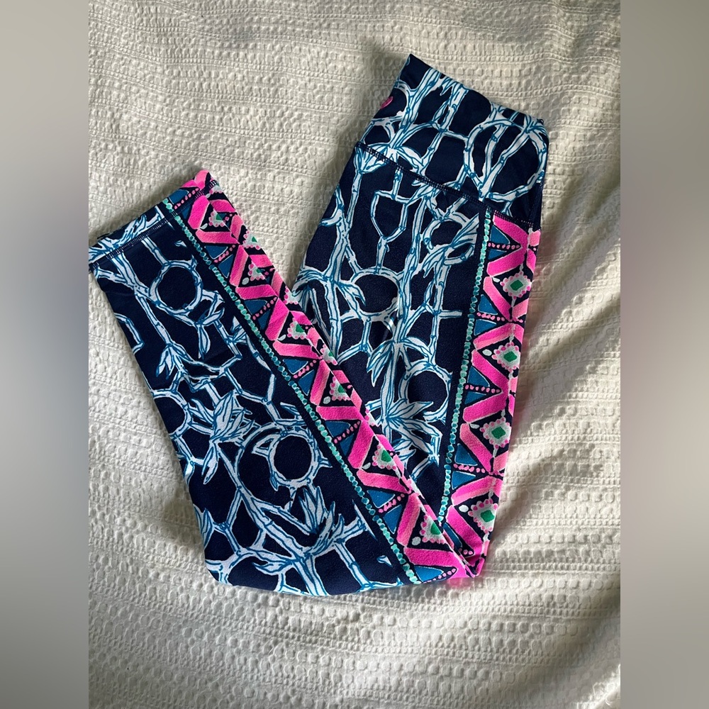 Lilly Pulitzer Lucky Bamboo Mid-Rise Luxletic Midi Legging